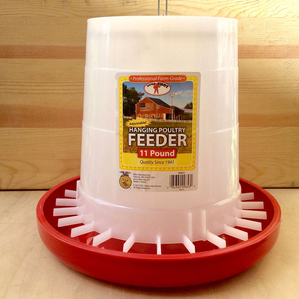 Plastic Hanging Feeder -3 sizes - holds 3lbs, 11lbs, 22lbs