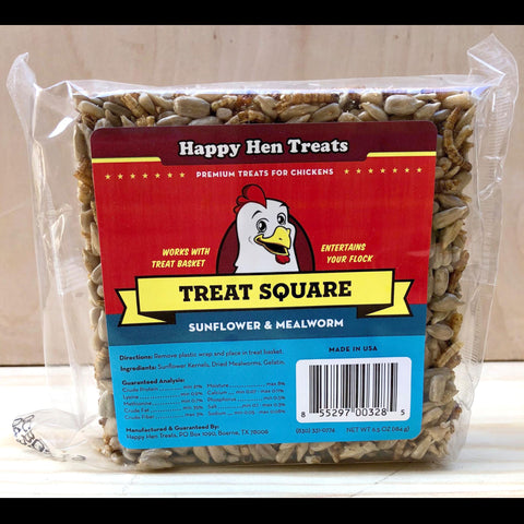 Treat Square: Sunflower and Mealworm